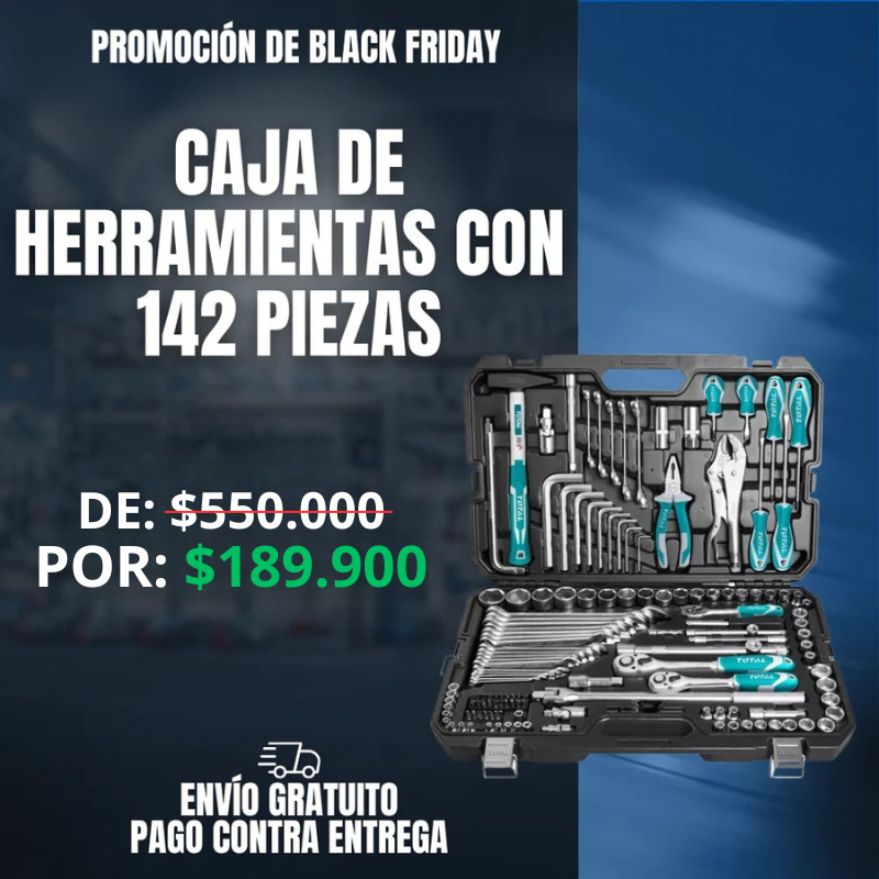 CAJA DE HERRAMIENTAS 142 PIEZAS 2.0